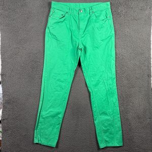 Brooks Brothers Pants Mens 36x34 Green Slim Fit Stretch 5 Pocket Chinos Preppy